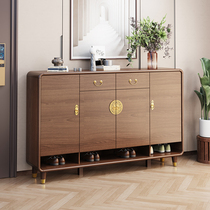 Entry Solid Wood Shoes Cabinet Chinese-style Pure Wood Box Household Door Door Closed Cabinet Living Room