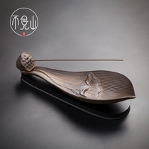 Ceramic Lotus thread incense home sandalwood thread incense burner indoor study shampoo purification air Lotus bedroom incense stove