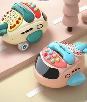 Childrens mobile phone simulation phone landline toy early education rechargeable smart music story male and female baby 0-1-3 years old