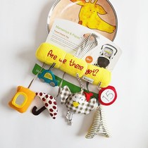 British owl baby Music car hanging bed around safety seat pendant plush toy rattling Bell wind bell baby