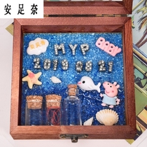 Baby fetal hair souvenir diy homemade boys and girls baby deciduous hair preservation bottle umbilical cord collection box