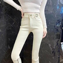 High waist jeans Women 2022 New spring and autumn Korean version Body Skinny Casual Fashion Pencil Underfoot Pants