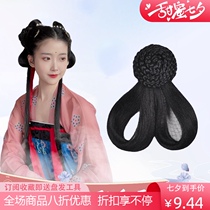 Spring and Autumn wig full hair back pressure bun Daily good match fairy shape hair bag Hanfu female Song bow