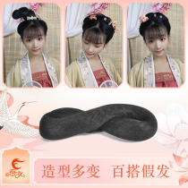 Spring and Autumn Wig Full Hair 8-character Hair Bags Bendable Snake Hair Bun Ancient Style Hanfu Female Ming Joker Bags