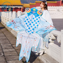 Mai Yuan's new ink Chinese style goldfish kite breeze easy to fly high-end adult special net red kite
