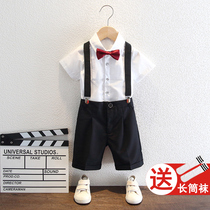 Boys suit summer baby birthday wedding costume flower girl host dress childrens suit year suit