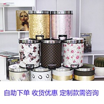 Trash bin pedal New Store hotel creative fashion European large home living room kitchen bathroom