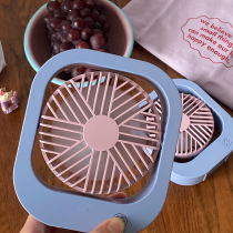 Sold out of the ins creative mini USB purple small fan dormitory desktop handheld fan charging portable