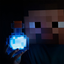 ThinkGeek the original game around my world color changing bottle lamp miner lamp potion enchant bottle toy torch