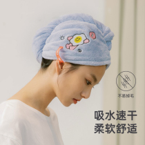 Dry hair hat female super absorbent quick-drying hair towel shower cap 2021 New wipe head towel bag cute