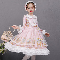Children girls dress Dress Genuine Lorita Ocean Princess Skirt Girl Skirt Lolita Spring Autumn Loretta