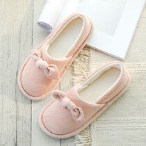 Pregnant womens large size Moon shoes September postpartum spring and autumn models 10 months autumn and winter non-slip soft sole slippers bag heels