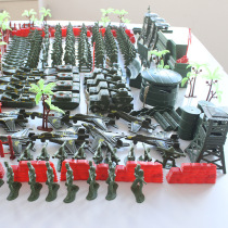 Military suit Sand table soldier World War II war toy model Soldier war creeper Corps Plastic man villain