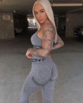 ECHT LEGGINGS womens high waist peach pants show buttocks skinny Joker fitness pants skinny ankle-length pants LEGGINGS