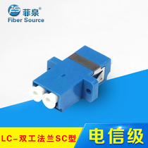  Carrier-grade LC duplex single-mode flange Small square head LC-LC Fiber optic flange Adapter connector LC LC Coupler