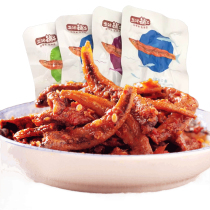 Yanjin Shop Small Silver Line fish 500g bulk spicy small fish larvae hairy fish sweet and sour cumin snacks dried fish