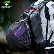 motoboy motorcycle backpack large capacity carbon fiber grain helmet bag waterproof bag riding shoulder bag can put full helmet