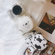 Suitable for Canon M50 Camera Pack Cute 2 Cows II Cartoon 15 -45mm 18-150mm lenses