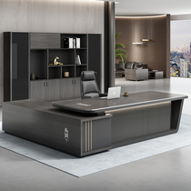 Black Boss Desk Office Furniture Office President Manager Desk Desk Brief Modern Big Bandae Table and chairs Composition