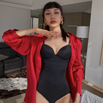 Conjoined underwear briefs No mark anti-sagging adjusted Sexy lace can be outfitted with shape-fitting one-piece bra woman