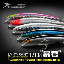 Hunting Fish Legendary Tyrant Fly-Man Hover Floating Mino Lujah Bait 11g 15g Teething Bass Luja False Bait