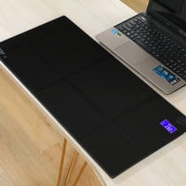 Cloud leaf tempered glass heating mouse pad electric heating table pad office computer desktop students writing