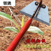 Weeding artifact tool large stainless steel agricultural tools open wasteland all steel agricultural gardening outdoor long handle hoe hoe hoe