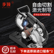 Step top small sawing machine band sawing machine Small band sawing machine Household desktop stainless steel metal cutting woodworking horizontal band saw