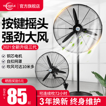 Industrial electric fan Strong floor fan High power horn fan Commercial factory workshop large wind wall-mounted fan