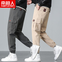 Antarctic 2021 autumn new casual pants mens Tide brand foot overalls loose sports youth trousers men