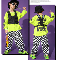 Child Tactical Backpacker Boy Girl Street Dance Accessories Tide Wear hip hop waistcoat Costume Out