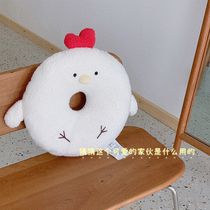 Cute and comfortable chick cub spray plush cartoon stereo office cushion birthday gift