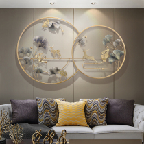 Ginkgo wall decoration TV background wall decoration living room entrance creative fashion pendant restaurant wall decoration