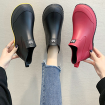 Day Series Fashion Models Outwear Rain Shoes Women Short Silo Plus Suede Warm Rain Boots Buy Vegetable Kitchen Non-slip Water Shoes Car Wash Shoes