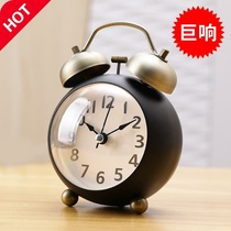 Retro small alarm clock high volume clock Super sound swing sound strong wake clock child boy get up artifact