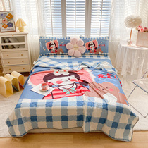 Air conditioning by summer cool quilts by pure thin cotton quilts Zucca children Summer single ice silk machine washroom student summer quilt