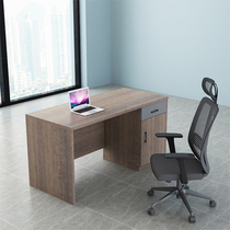 Simple modern staff single boss Table 1 4 m office small staff office table and chair combination computer desk
