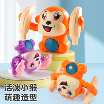 Childrens baby Three or four months Baby electric flip and roll over and roll over monkey toy girls practice head-up divinity
