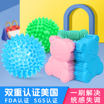 Taptical brush sensory training equipment home baby sensory touch training teaching toys children touch brush massage ball