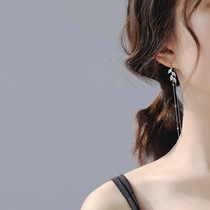 s925 Pure Silver Leaves Super Fairys Earrings Female Earrings Woman Temperament Long earrings Earrings Pendant Girlfriends Gift