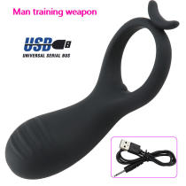 New adult supplies rechargeable silicone vibration lock ring mens ring AliExpress explosion mainland China