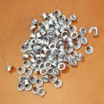 New aluminum silver-white metal buckle hollow rivet hollow rivet air eye buttonhole eye buttonhole shoe eye buckle