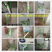 Durable squatting toilet water tank rotatable offset elbow against wall 45 degrees 50 drain pipe turning white plastic adjustment