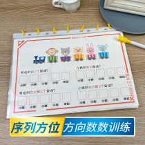 Training of early childhood sequence and orientation cognition exercises in the upper and rear directions of small enlightenment
