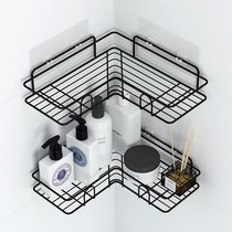  Bathroom triangle shelf Punch-free toilet Toilet wall-mounted bathroom sink Toilet shower gel storage