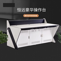 Widened station dispatching station Monitoring cabinet Multi-console computer room Single curved monitoring console