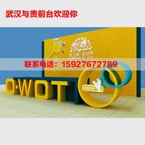 Wuhan training school Paint front desk Kindergarten Early Education Center Reception desk Cashier bar guide medical desk