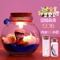  Baby fetal hair bottle souvenir DIY self-made fetal hair preservation bottle Baby umbilical cord collection box Baby tooth memorial