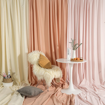 ins Net red photo background cloth shooting Taobao scene props screen Net Red Anchor Live Broadcast large size hanging cloth background wall light gray decoration set Wall childrens clothing ornaments