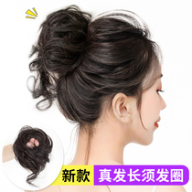 True hair ball head Hairband fluffy lazy flower flower bract hair decoration ancient style hair wig bag artifact ball head wig